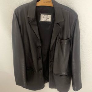 Vintage Black Leather Jacket